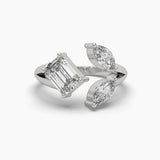 Solitaire Diamond Dual Delights Ring