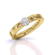Sleek Solitaire Diamond Ring