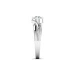 Solitaire Diamond Ring in Two-Tone