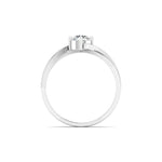 Solitaire Diamond Ring in Two-Tone