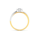 Solitaire Diamond Ring in Two-Tone