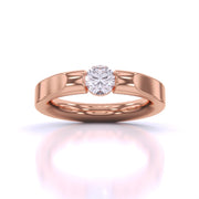 Sleek Solitaire Diamond Ring