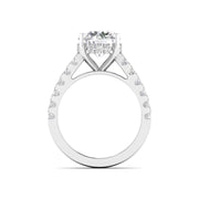 3 Carat Solitaire Diamond Pavé Ring