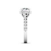 3 Carat Solitaire Diamond Pavé Ring