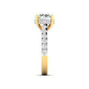 3 Carat Solitaire Diamond Pavé Ring