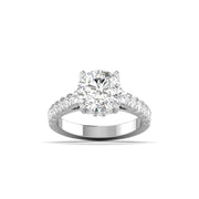 3 Carat Solitaire Diamond Pavé Ring