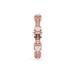 Geometric Diamond Gold Bangle