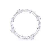 Geometric Diamond Gold Bangle