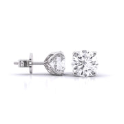 2 Carat Dazzling Solitaire Diamond Studs