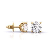2 Carat Dazzling Solitaire Diamond Studs