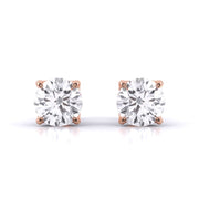 2 Carat Dazzling Solitaire Diamond Studs