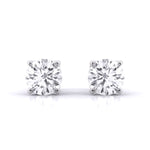 2 Carat Dazzling Solitaire Diamond Studs