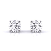 2 Carat Dazzling Solitaire Diamond Studs