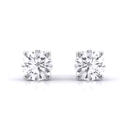 2 Carat Dazzling Solitaire Diamond Studs