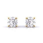 2 Carat Dazzling Solitaire Diamond Studs