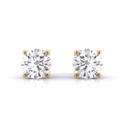 2 Carat Dazzling Solitaire Diamond Studs
