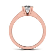 1 Carat Solitaire With Side Diamond Ring