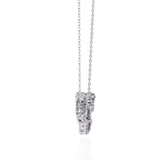 Sparkling Diamond Double Loop Pendant