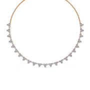 Diamond Floral Necklace