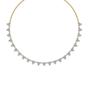 Diamond Floral Necklace