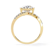 2.6 Carat Sparkling Pear Diamond Ring