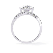 2.6 Carat Sparkling Pear Diamond Ring