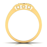 Spiritual Om Symbol Diamond Men's Ring