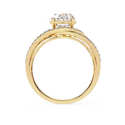 7.35 Carat Split Shank Oval Diamond Ring