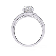 7.35 Carat Split Shank Oval Diamond Ring
