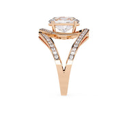 7.35 Carat Split Shank Oval Diamond Ring