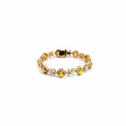 Square Cut Citrine Bracelet