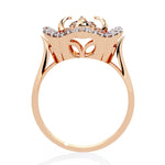 Clover Halo Diamond Ring