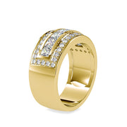 Diamond Triple Row Ring