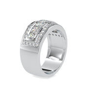Diamond Triple Row Ring