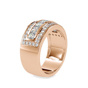 Diamond Triple Row Ring