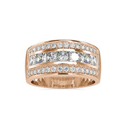 Diamond Triple Row Ring