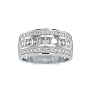 Diamond Triple Row Ring