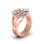 Starburst Diamond Statement Ring