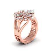 Starburst Diamond Statement Ring