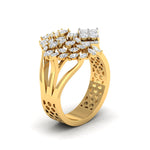 Starburst Diamond Statement Ring