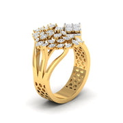 Starburst Diamond Statement Ring