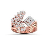 Starburst Diamond Statement Ring