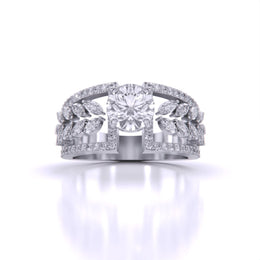 1 Carat Starry Night Cocktail Ring