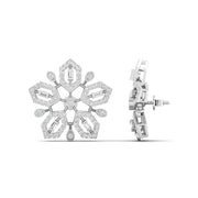 Snowflake Diamond Earrings