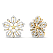 Snowflake Diamond Earrings