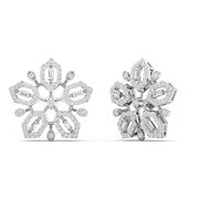 Snowflake Diamond Earrings