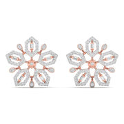 Snowflake Diamond Earrings