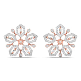 Snowflake Diamond Earrings