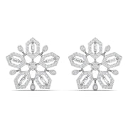 Snowflake Diamond Earrings