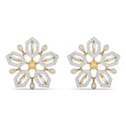 Snowflake Diamond Earrings